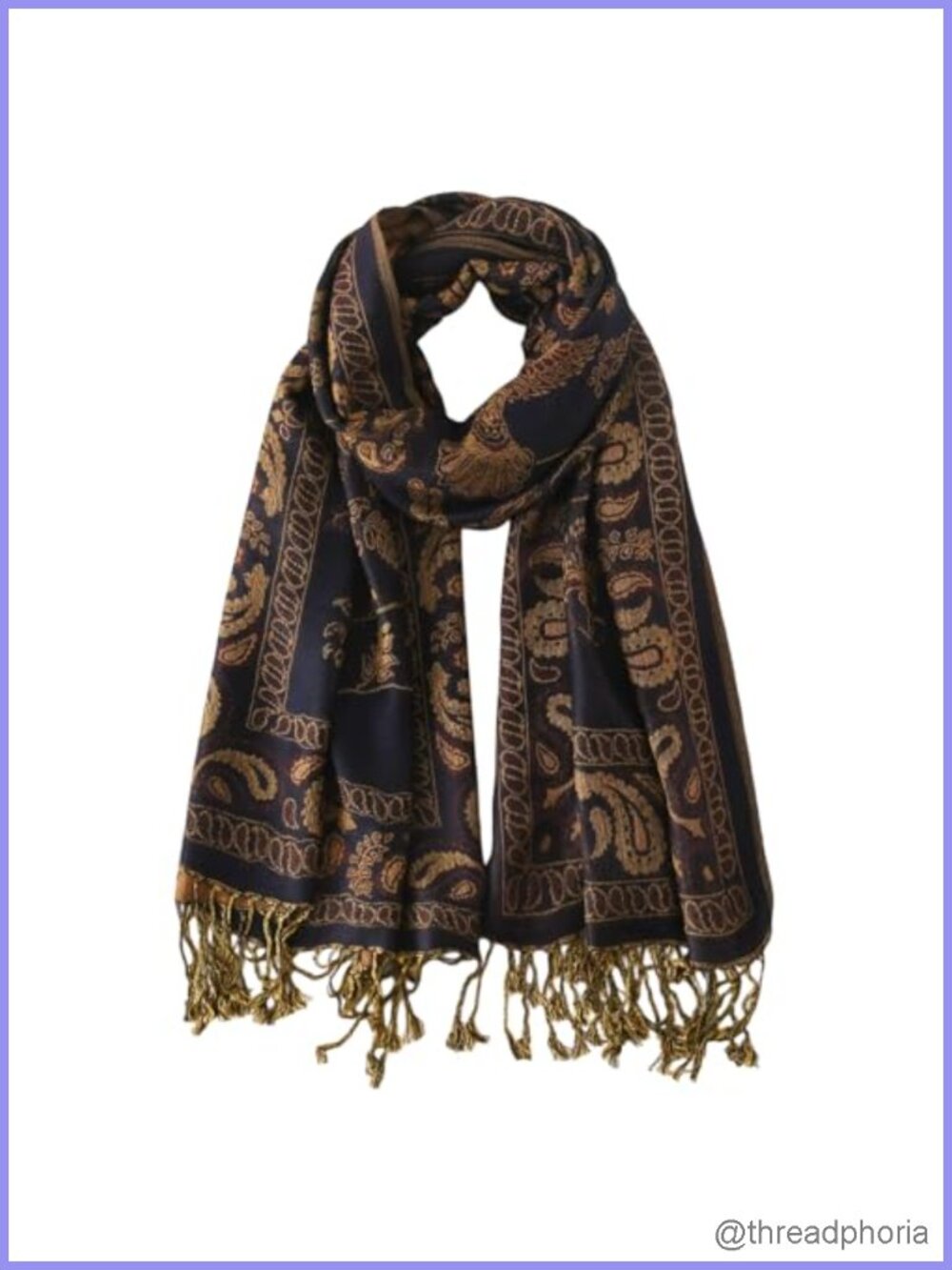 Reversible Paisley Pashmina Shawl Wrap Scarf for Women Evening Dresses